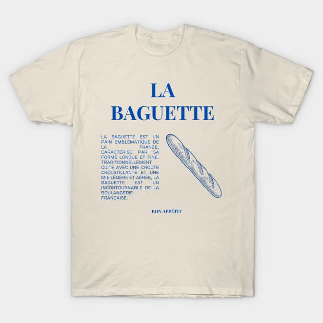 La Baguette Graphic and French Phrases T-Shirt by yourstruly